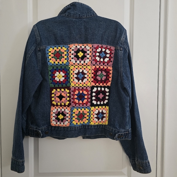 FARM Rio Crochet Denim Jacket - Picture 2 of 5